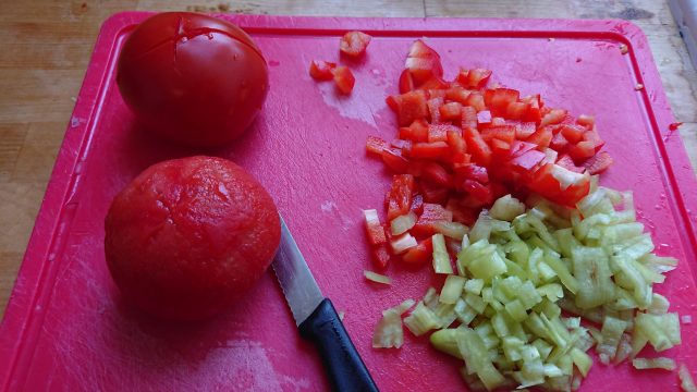 Tomatensalsa - parika rood en groen