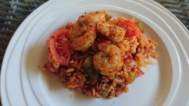 Jambalaya met kip en chorizo